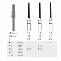 Diamond Dental Burs- Taper Round End (ISO 198)